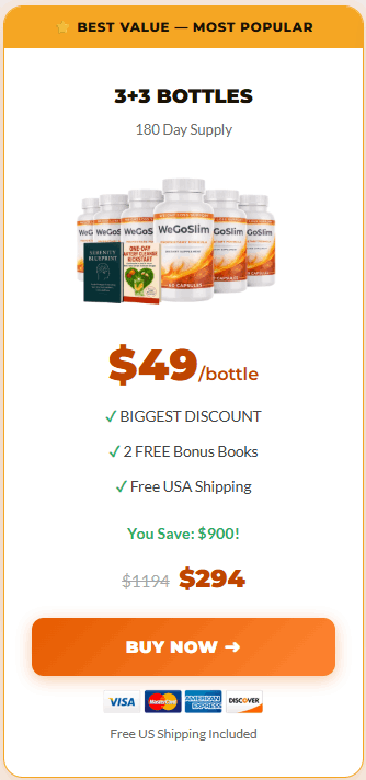 WeGoSlim 6-Bottles Offer